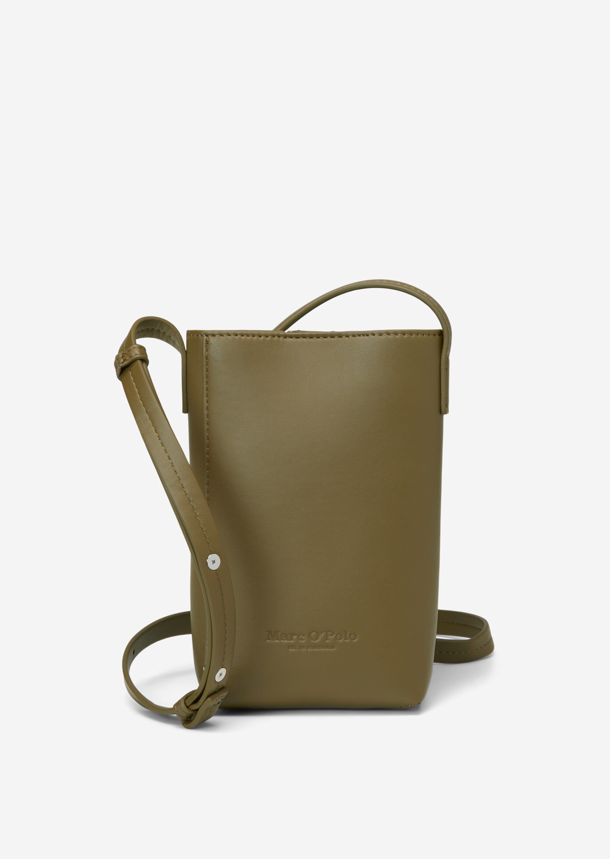Smartphone-Tasche aus einer Lederalternative aus recyceltem Polyester