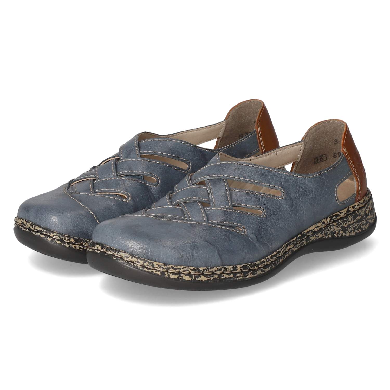Rieker Slipper - blau