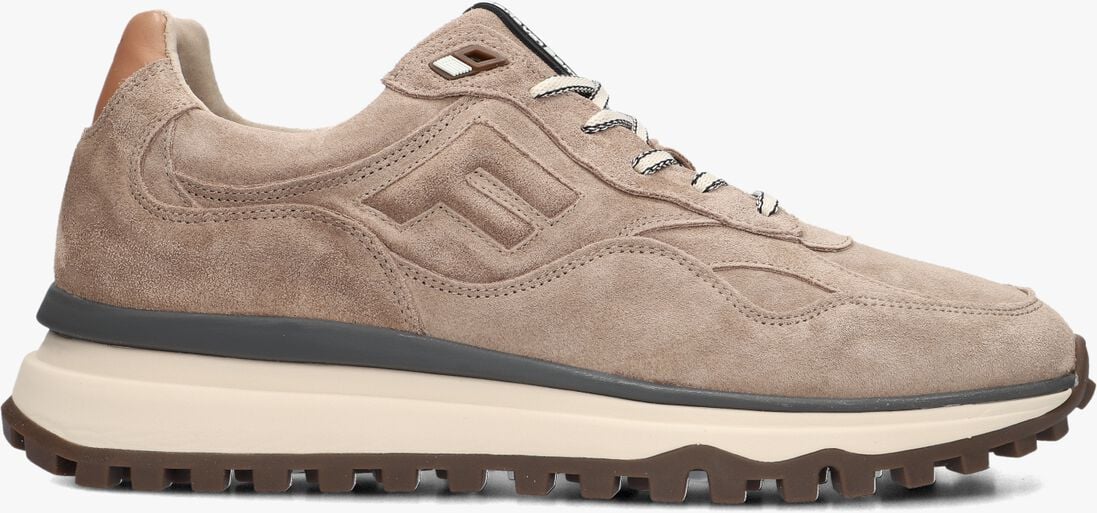 beige floris van bommel lage sneakers sfm-10238 de gripper