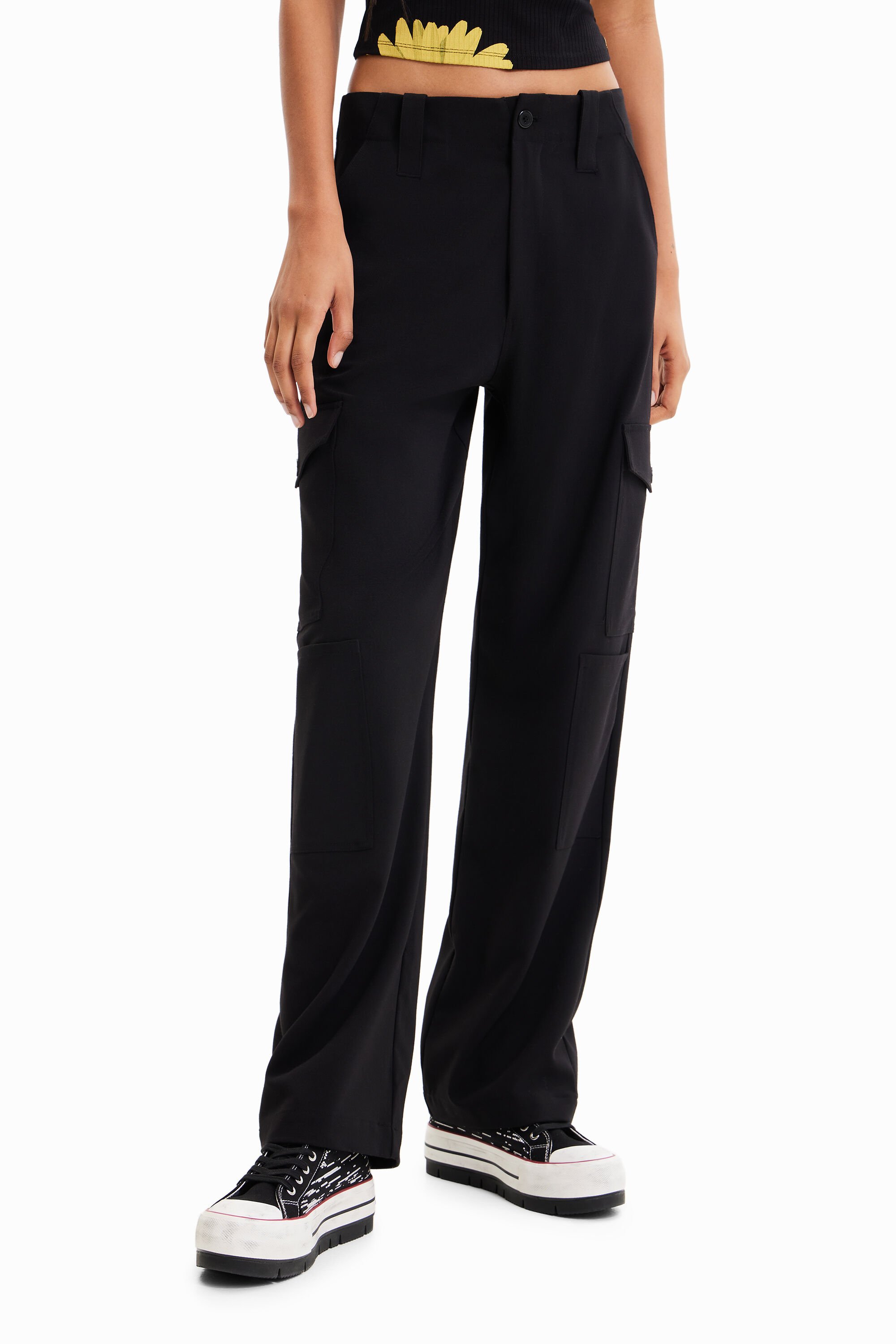 Pantalon cargo fluide