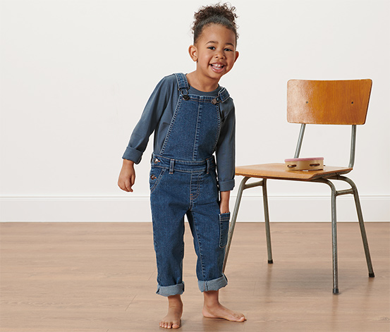 Kleinkind-Denim-Latzhose