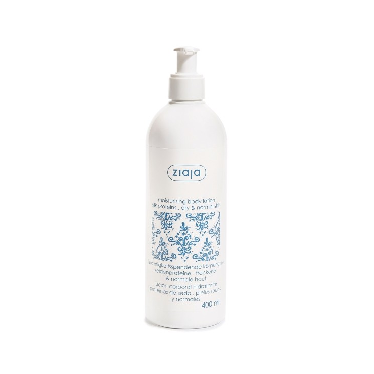 Ziaja Silk feuchtigkeitsspendende Körpermilch mit Seidenproteinen 400 ml