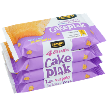 Jumbo Cake Plakjes 4 stuks x 60 g Verpakt