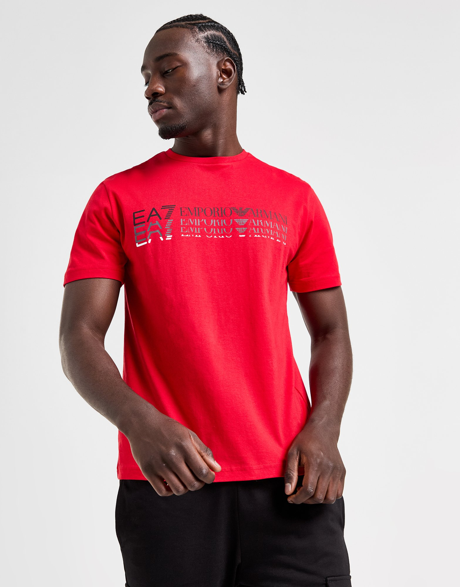 Emporio Armani EA7 T-shirt Fade Repeat Logo Homme