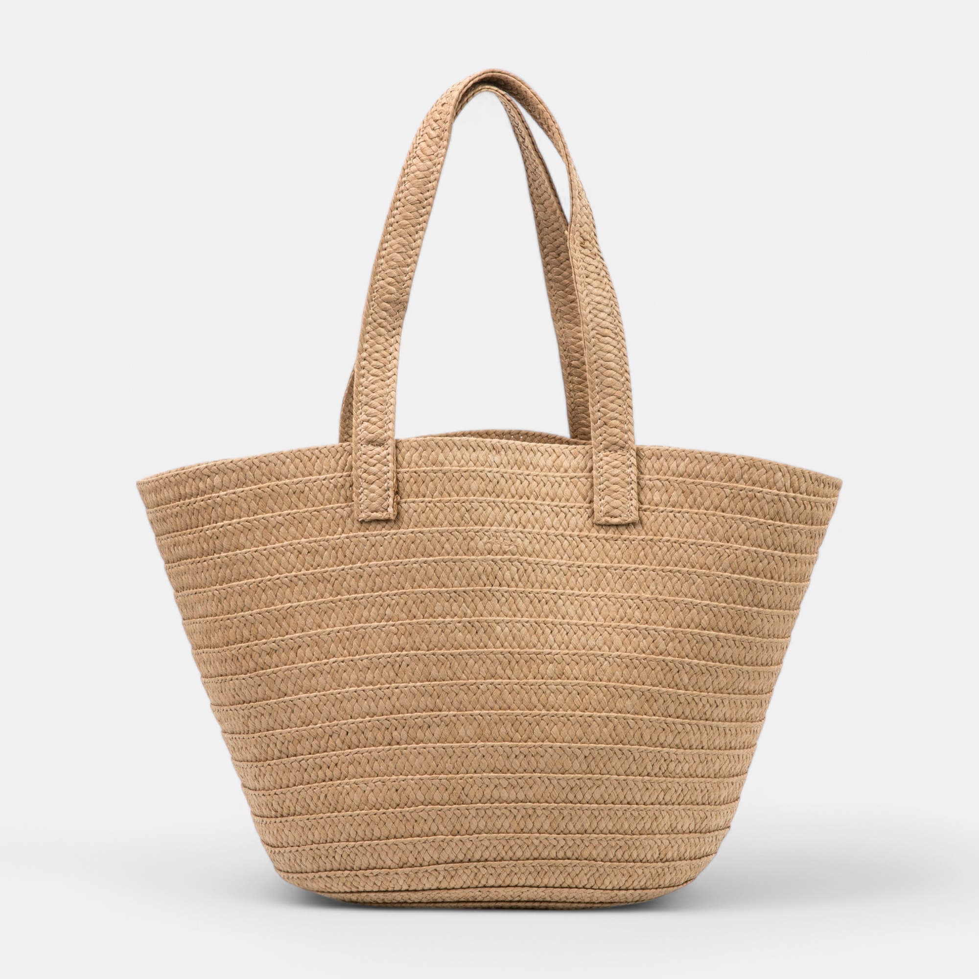 Sac de shopping beige