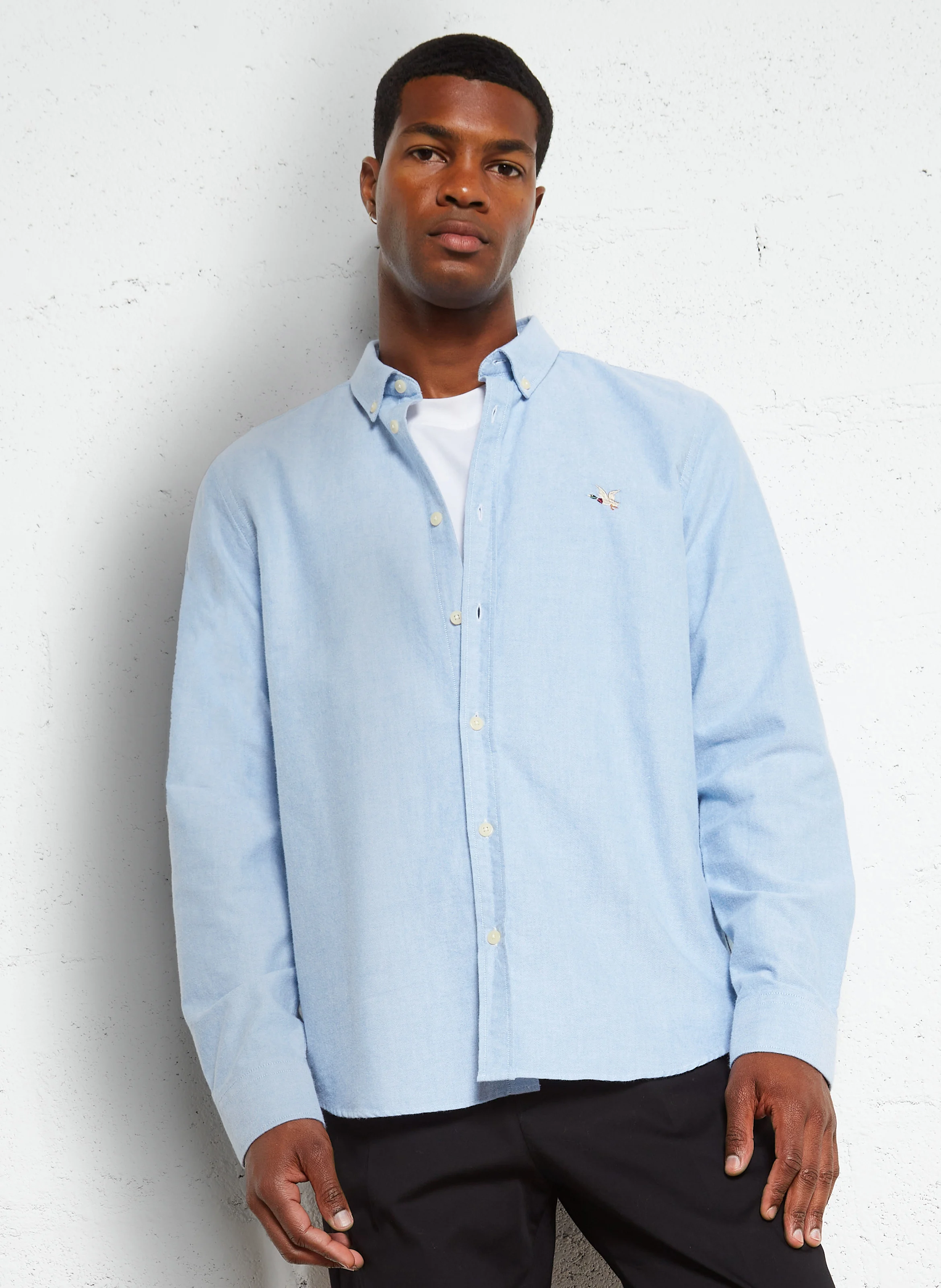 OXFORD 2 TOGS - Chemise droite à col classique en coton| Bleu