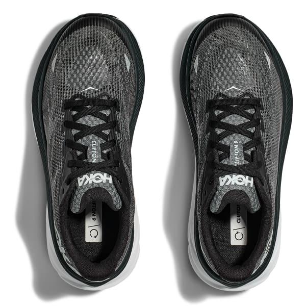 Chaussure running HOKA ONE ONE CLIFTON 9 YOUTH BLACK/WHITE
