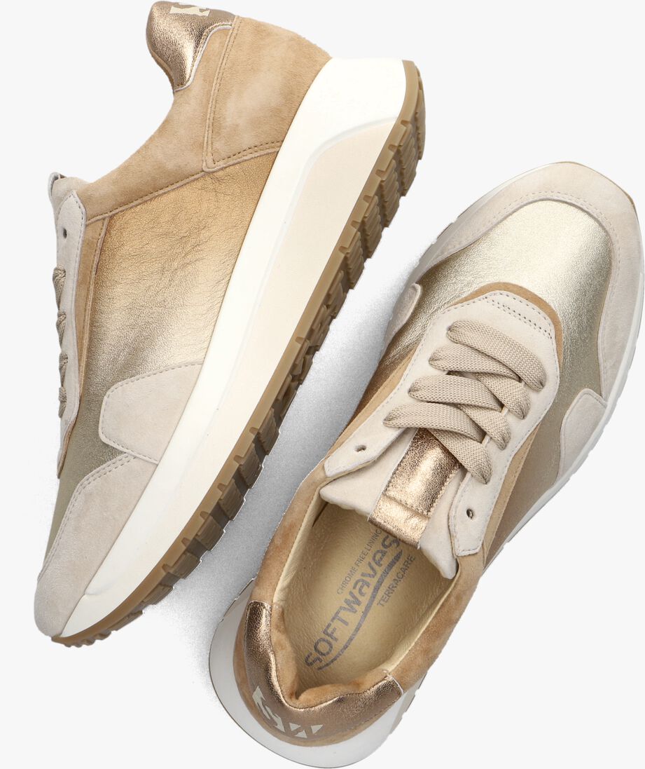 SOFTWAVES gouden softwaves lage sneakers kiss