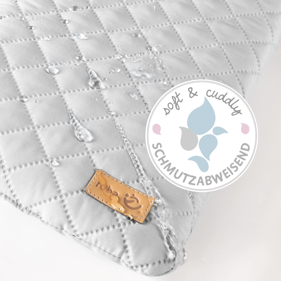 roba Wandwickelregal natur + Wickelauflage roba Style grau