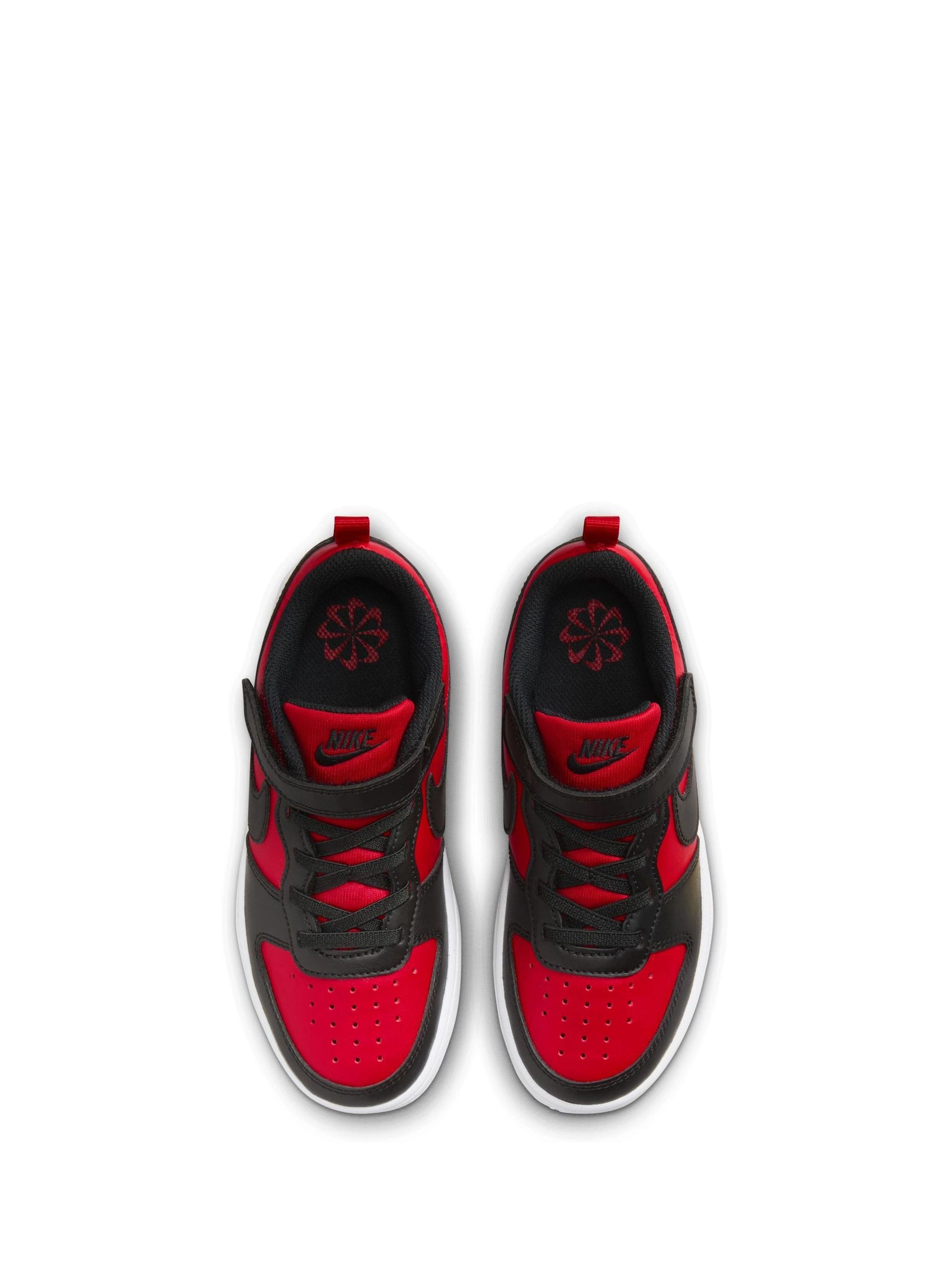 Rood/zwart - Nike - Lage Junior Court Borough Recraft sneakers