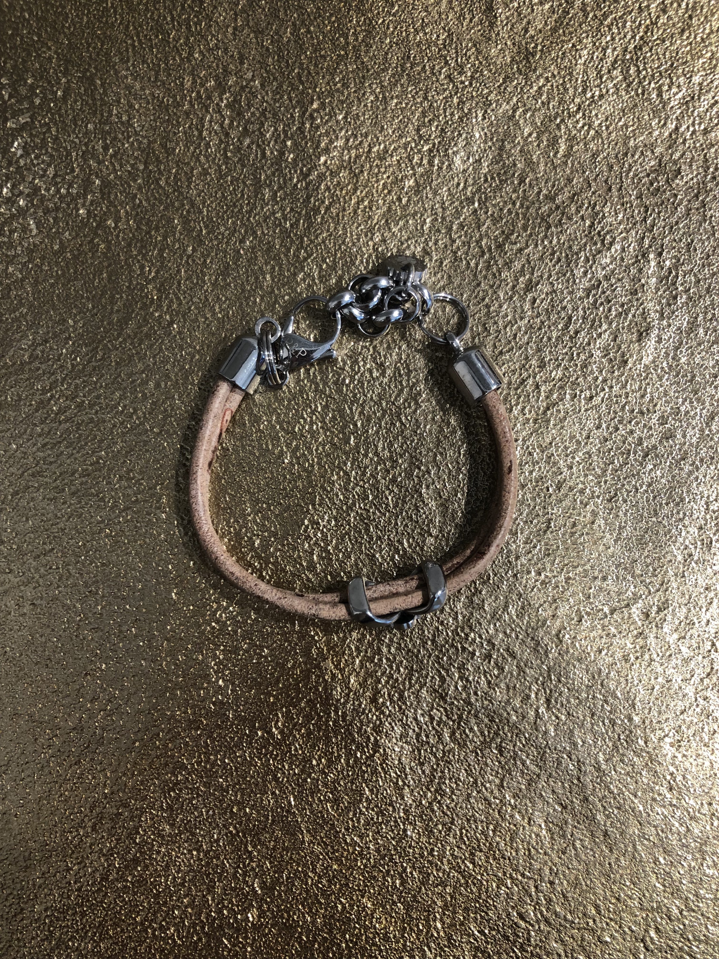Pimps & Pearls-Armband- Beige
