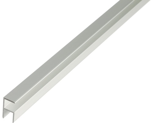 H-profiel zelfklemmend aluminium zilver geanodiseerd 15,9x30x1,5 mm, 2 m