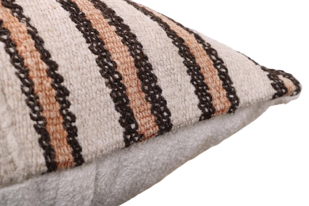 Kussen Kelim Vintage natural stripes 50x50