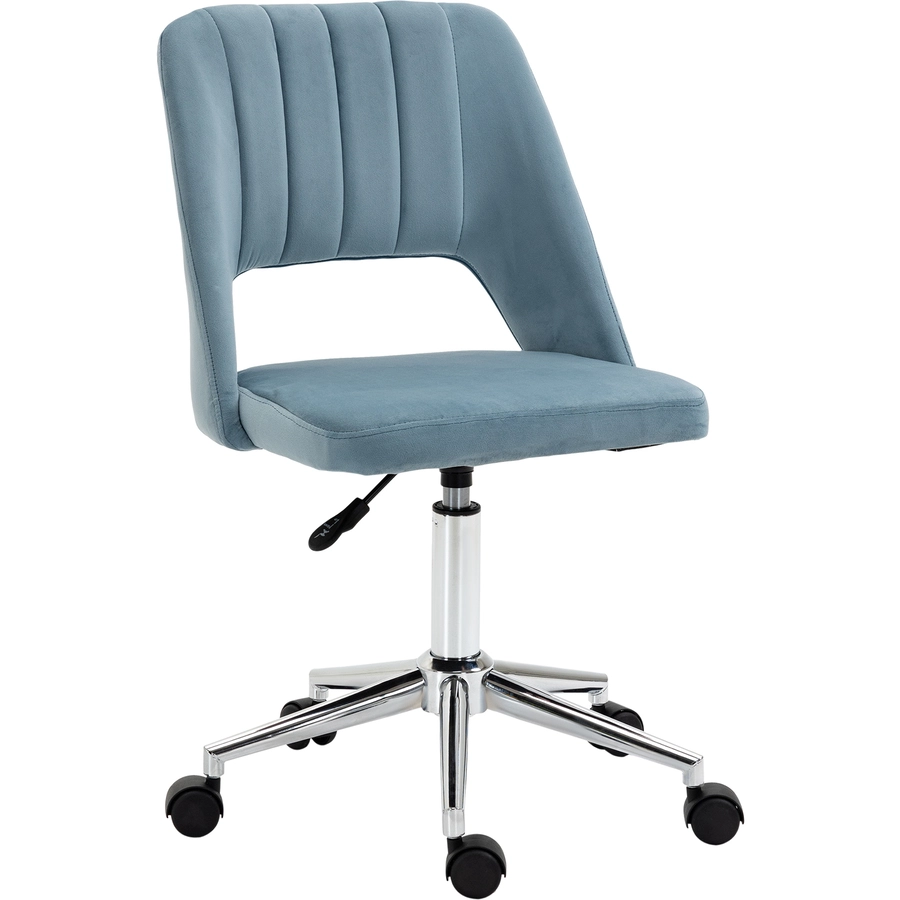 Vinsetto Bürostuhl moderner Stil, drehräder, High-End-Gaslift Blau