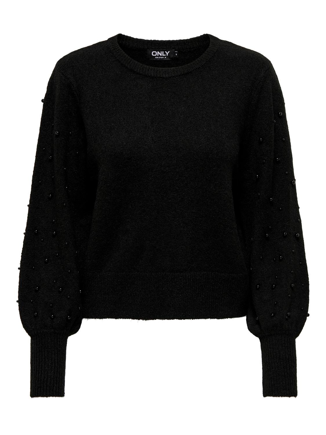 ONLKINNE Strickpullover Black