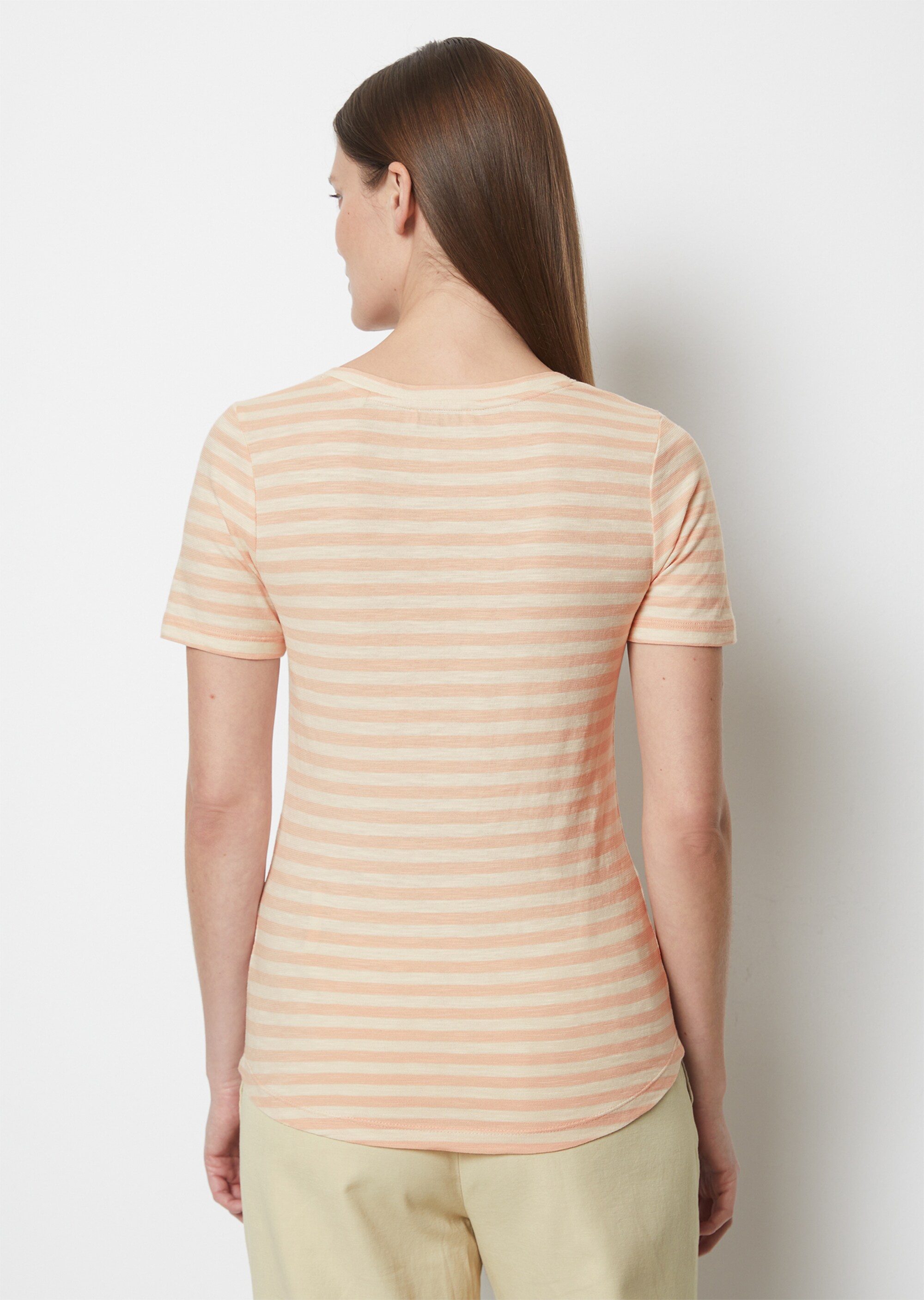 Ringel-T-Shirt regular aus Organic Cotton Slub Jersey