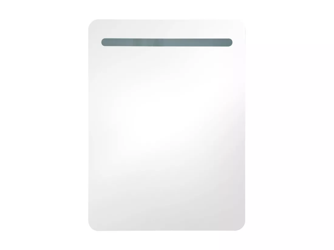Armoire de salle de bain à miroir LED 60x11x80 cm