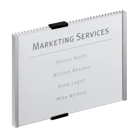 Durable 480523 Türschild Info Sign, 210 x 148,5 mm, metallic silber