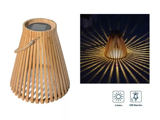 Lanterne solaire bambou Elona - Orium