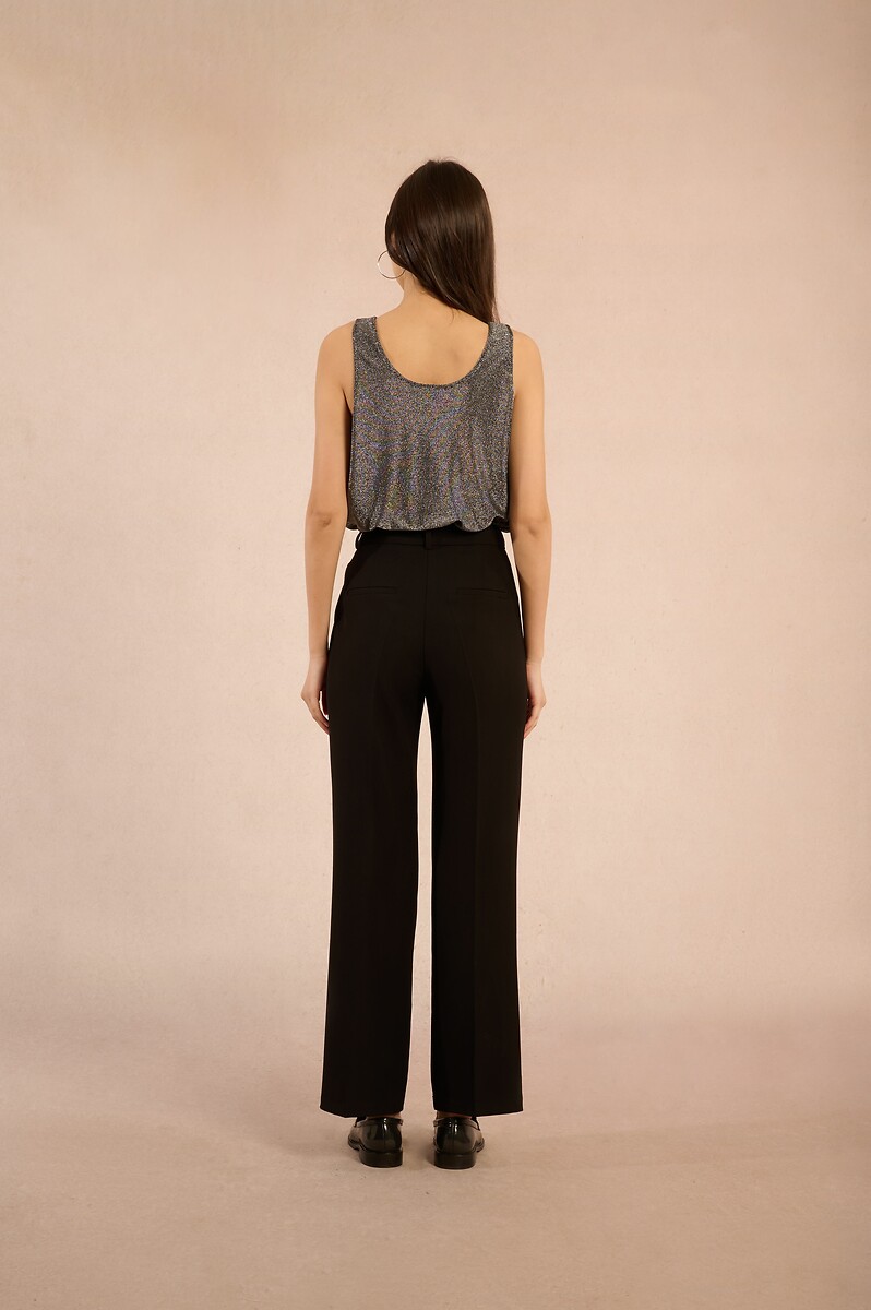 MOLLY BRACKEN<br>Calça flare, cintura média