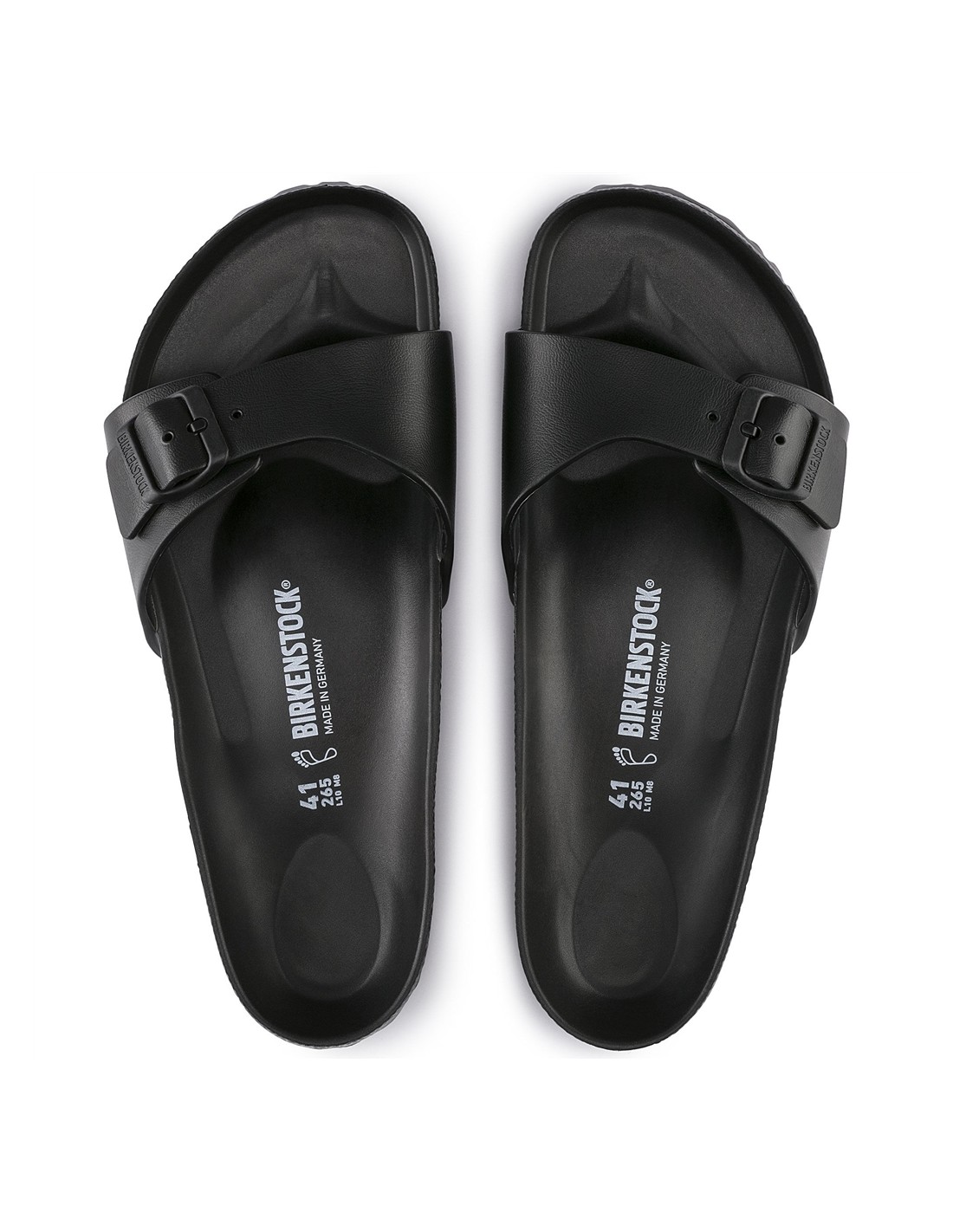 birkenstock Claquettes Mixte Madrid Eva caoutchouc noir