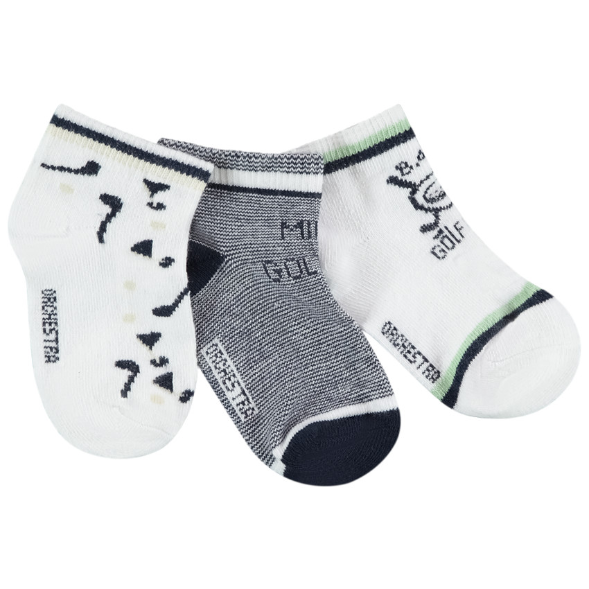 Lot de 3 paires de chaussettes courtes Golf pour bébé garçon
