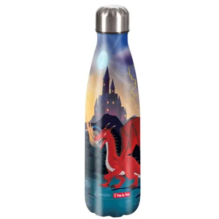 Step by Step Isolierte Edelstahl-Trinkflasche 
