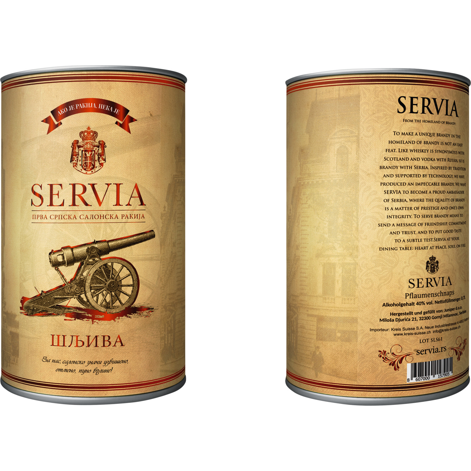 Servia Sljivovica 70 cl