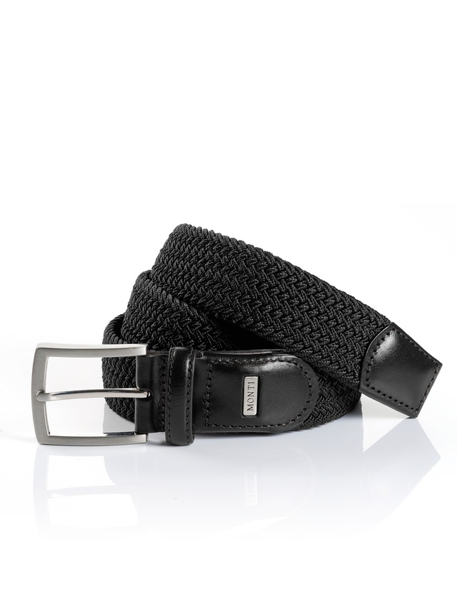 MONTI Flechtgürtel »HAMBURG« 3,5 cm breit, Elastischer Flechtgürtel, Casual-Business-Sportiv