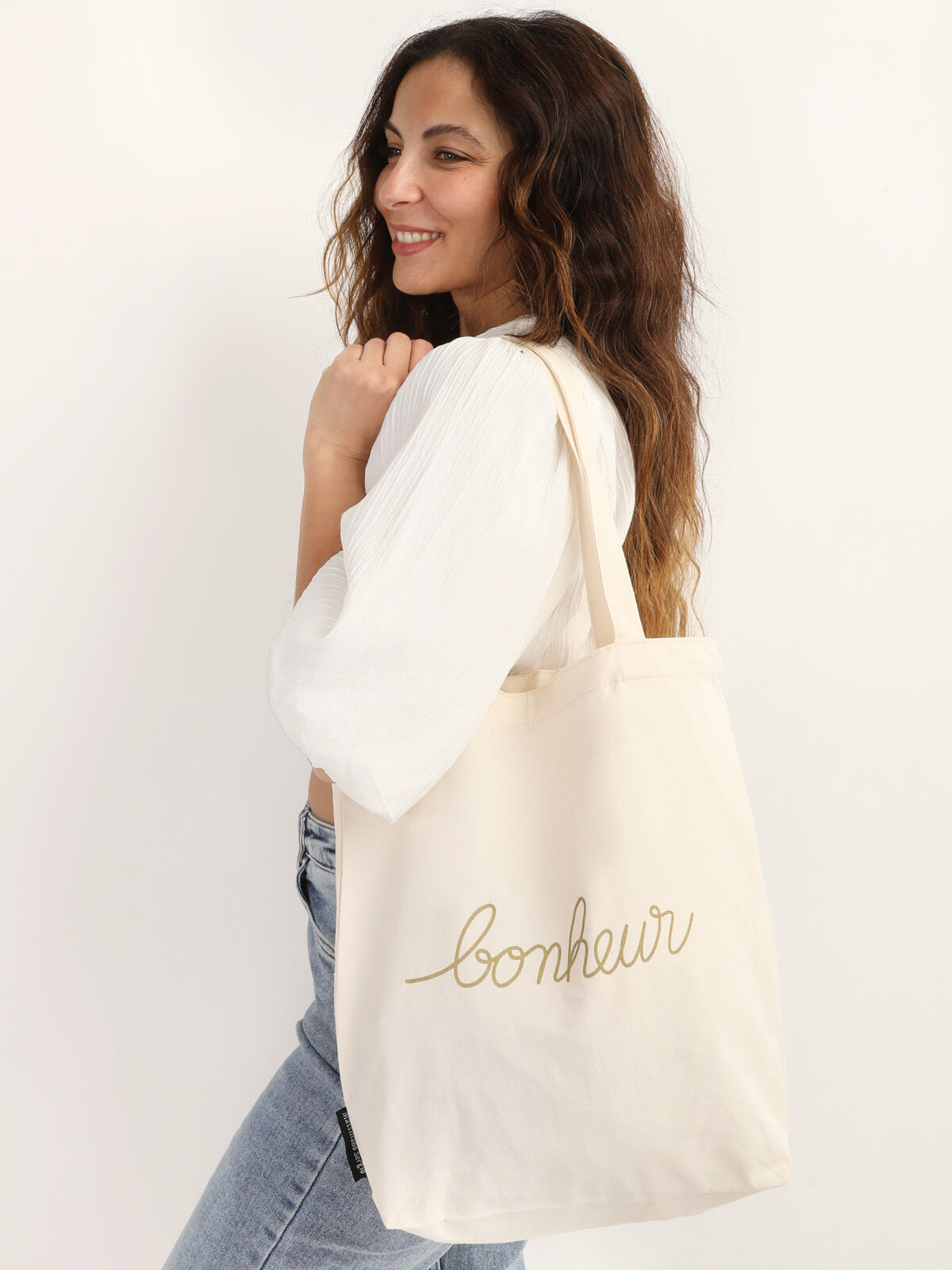Tote bag à inscription 