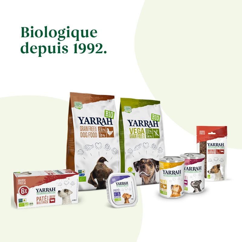Yarrah Bio sans céréales, poulet bio