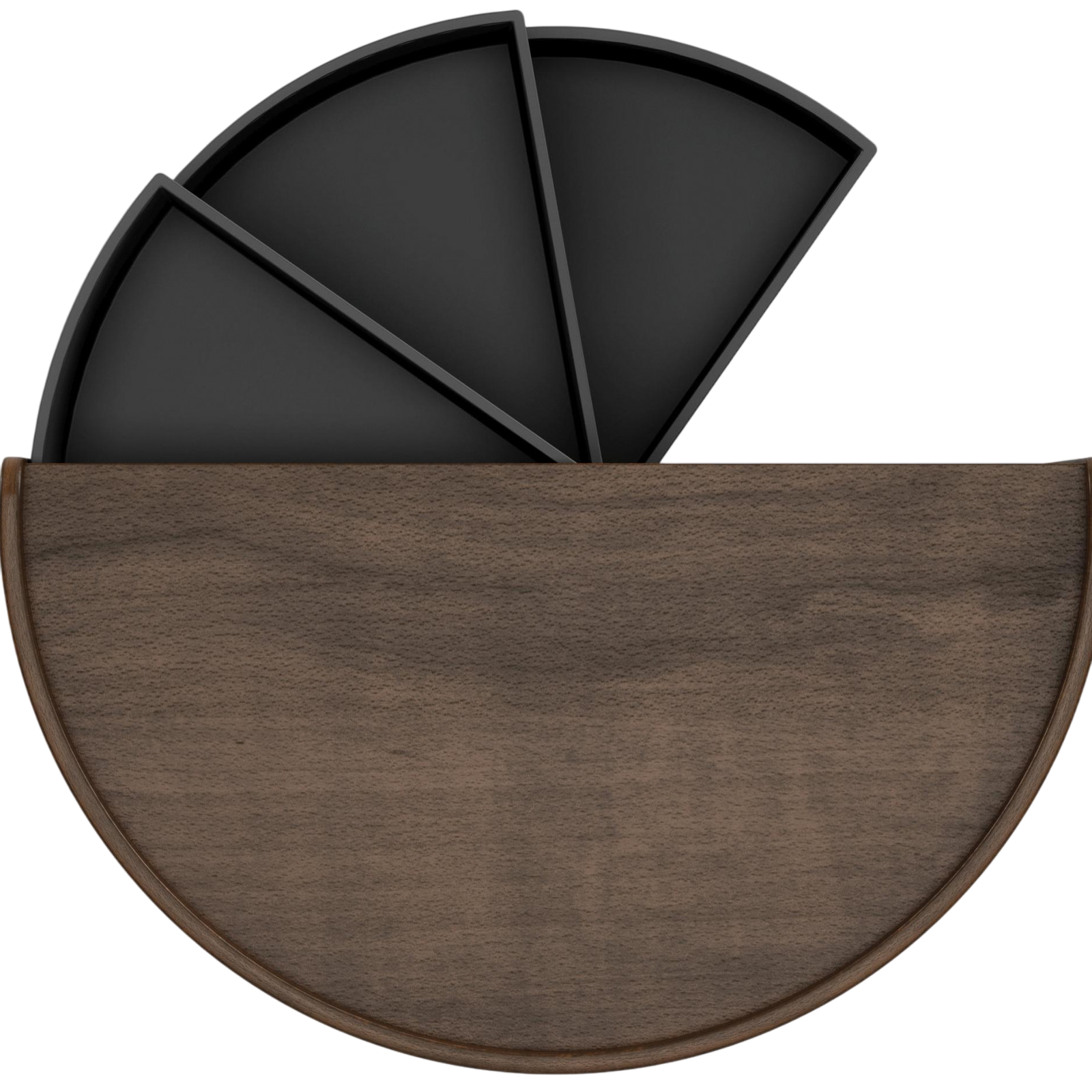 Schmuckschatulle Moona Holz, Schwarz