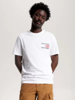 Camiseta de gola redonda com o logotipo de Nova York