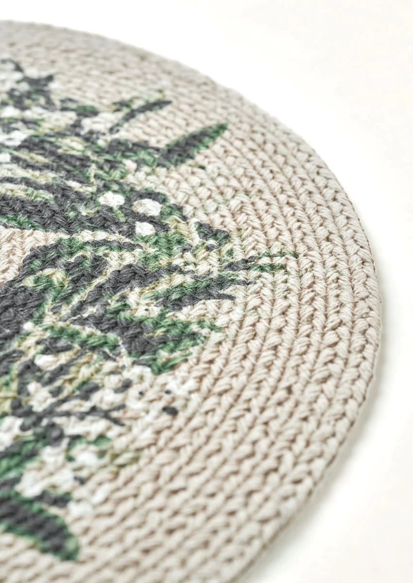Brikke natur - ø38 cm