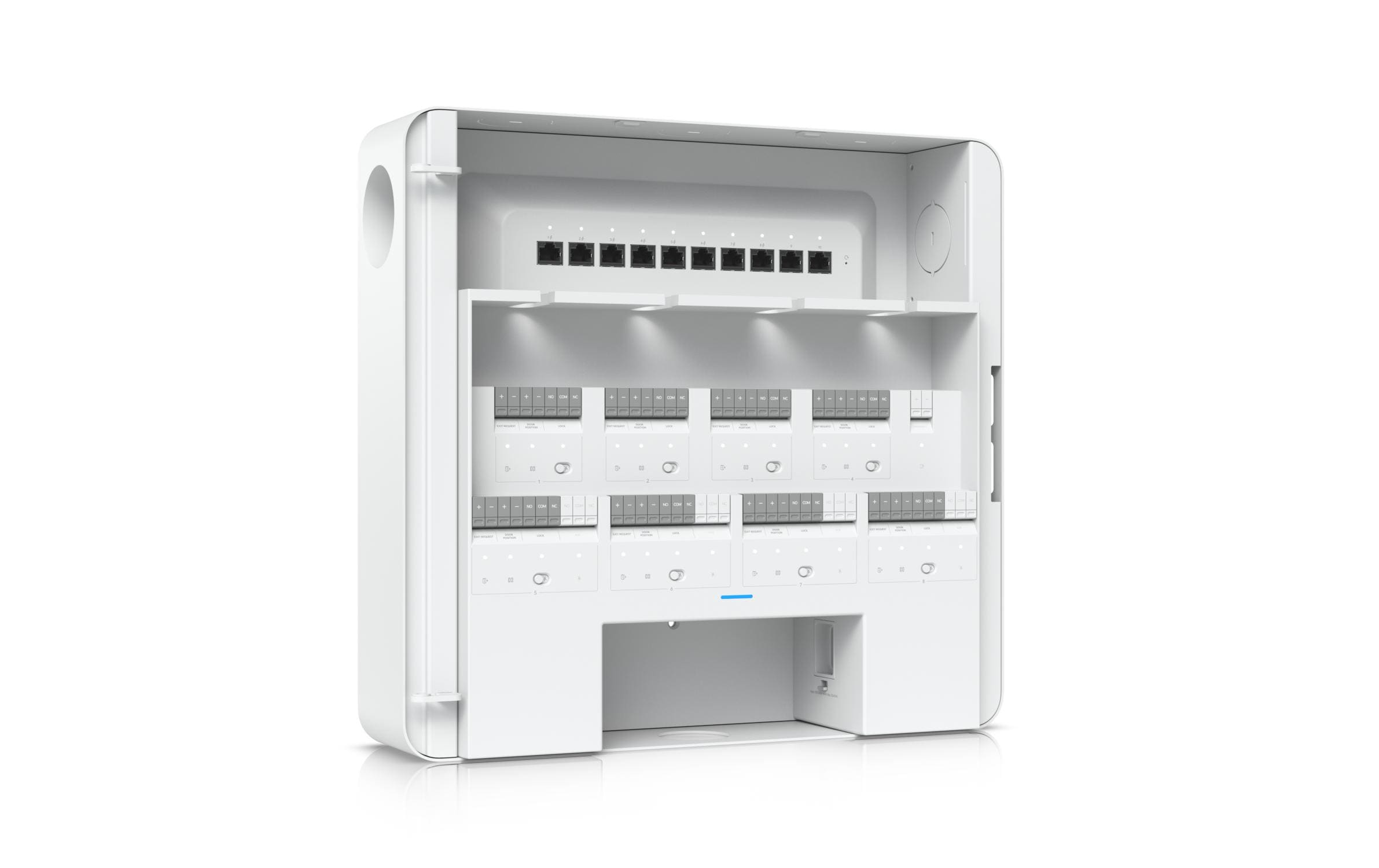 Türcontroller UniFi Enterprise Access Hub EAH-8<br>Zugangsknotenpunkt der Unternehmensklasse mit Ein- und Ausgangskontrolle für acht Türen und Batterieunterstützung