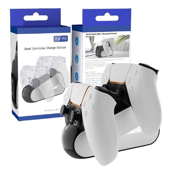 Ladestativ horisontalt for PS5 -kontroller