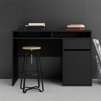 Bureau Eline met kast zwart