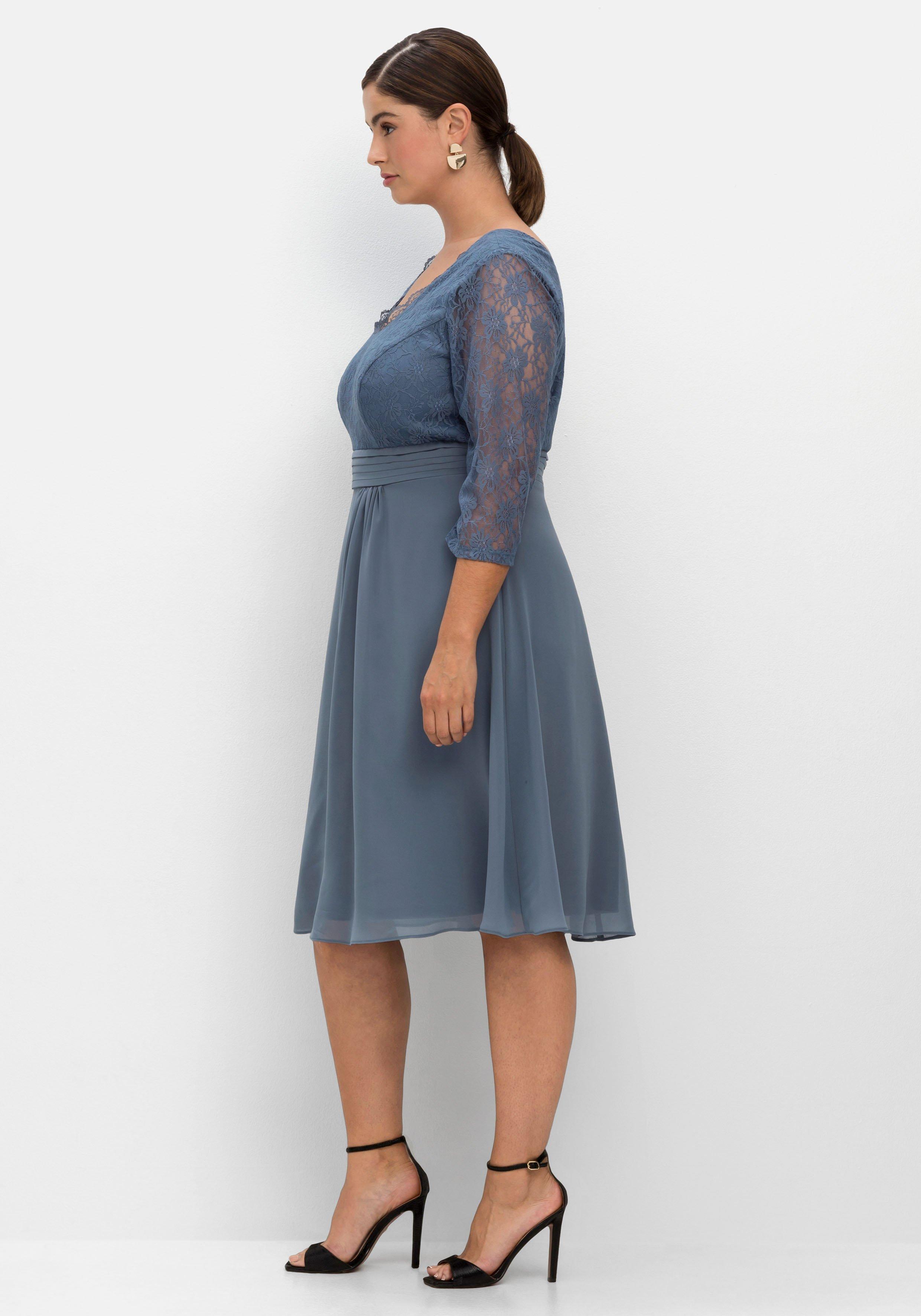 Cocktailkleid mit floraler Spitze