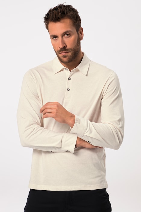 JP AWARE Poloshirt, Langarm mit Manschetten, GOTS zertifizierte Biobaumwolle