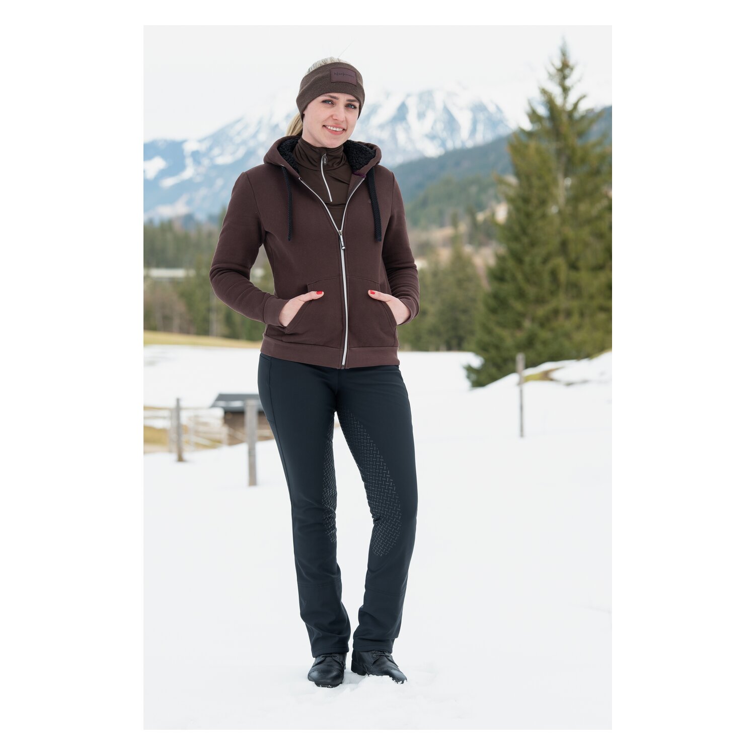 black forest Softshell Jodhpur-Reithose - black