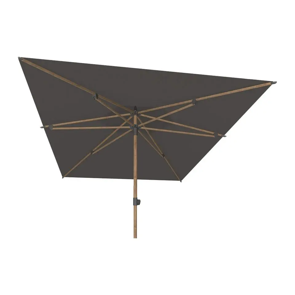4-Seasons Outdoor Azzurro stokparasol 200 x 300 cm - Woodlook/charcoal