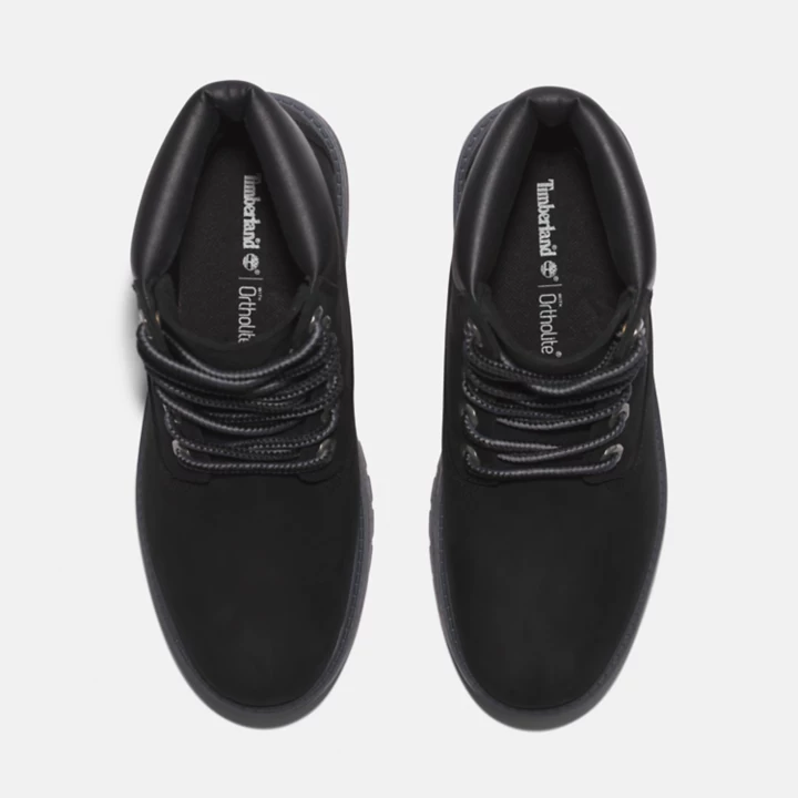Bota de plataforma Timberland Premium Stone Street para mulheres, na cor preta.