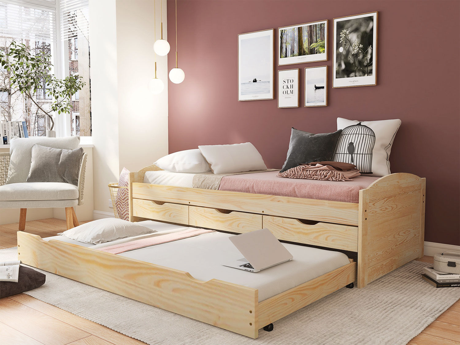 Funktionsbett ULLA mit Zusatzbett