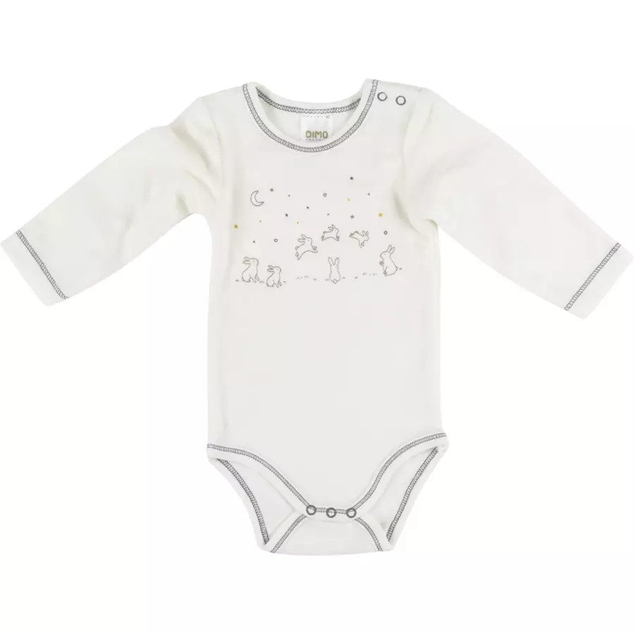 Dimo Tex langarm Body rabbit and stars
