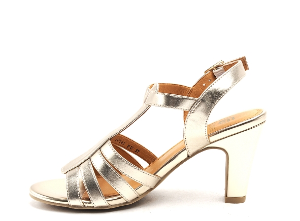 Fugitive nu pieds talons femme soana or