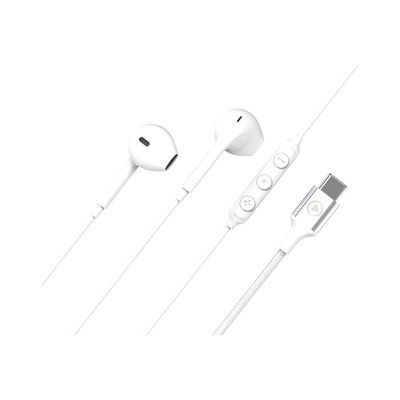 Force Play - écouteurs Intra Auriculaire - USB C - blanc