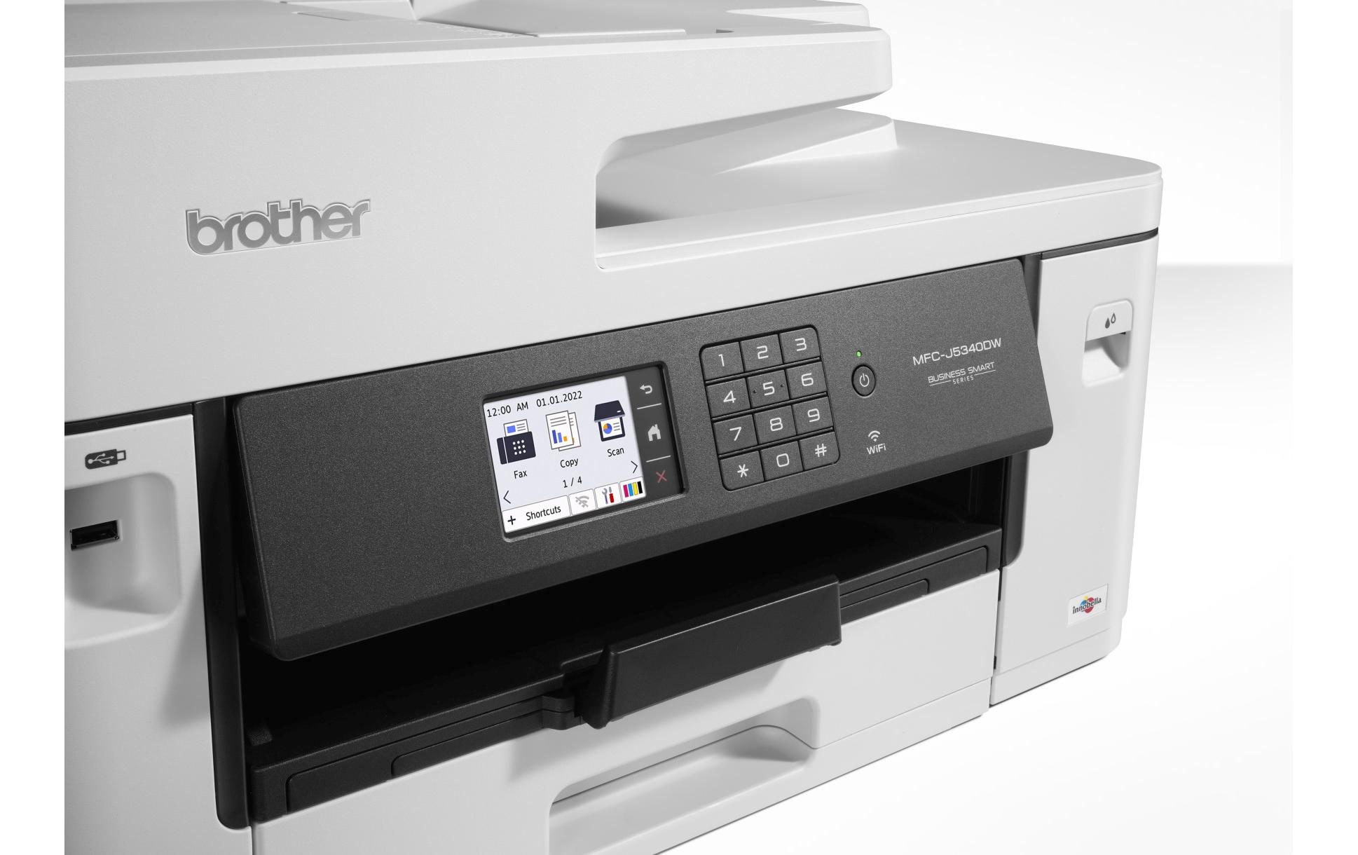 Multifunktionsdrucker MFC-J5340DW<br>WLAN-fähiger 4-in-1-Multifunktions-Tintenstrahldrucker