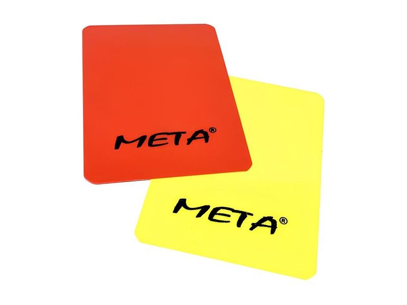 Meta-tu-Victoria Kartenset Rot/Gelb Schiedsrichter-Kartenset