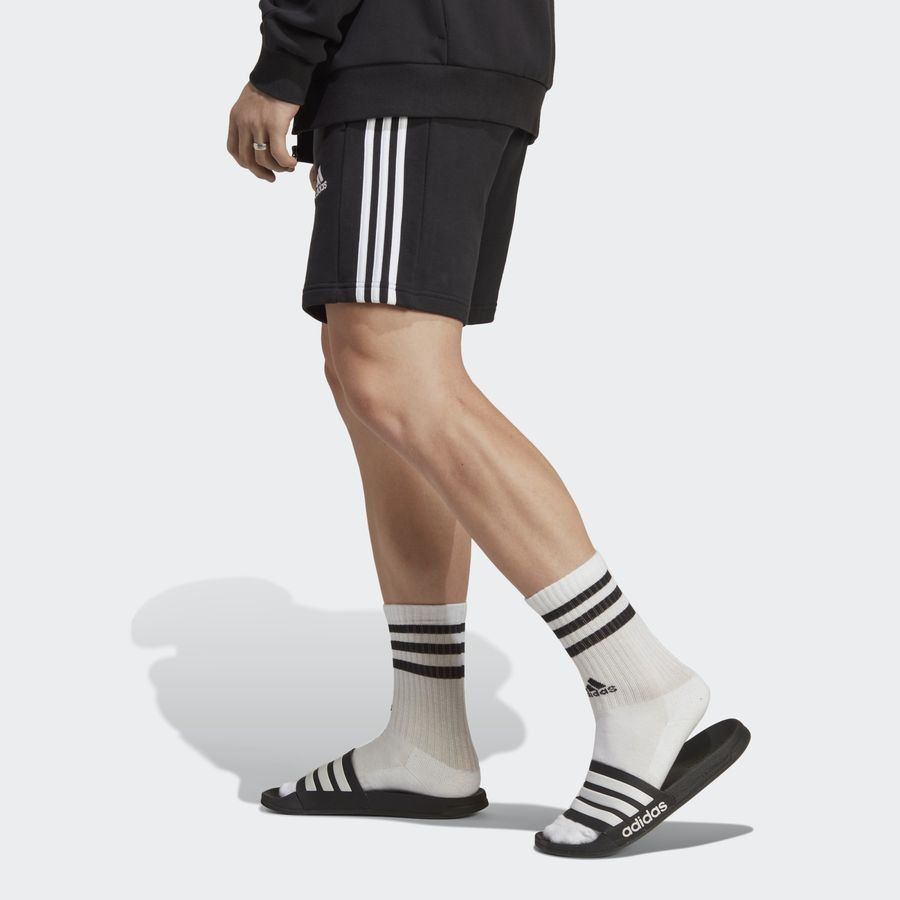 adidas Short Essentials French Terry 3-Stripes - Noir/Blanc