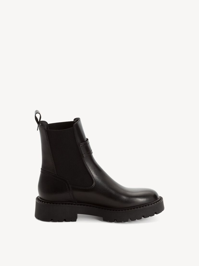 Leren Chelseaboot - zwart